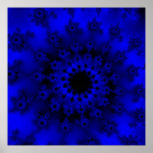 Dunkles blaues Auge Poster (Vorne)