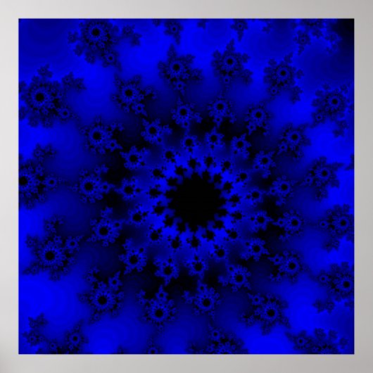 Dunkles blaues Auge Poster (Vorne)