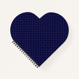 Dunkles blaues islamisches geometrisches Muster Notizblock