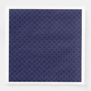 Dunkles blaues islamisches geometrisches Muster Serviette