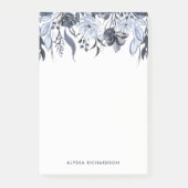 Dunkles Blumen| modernes Aquarell Post-it Klebezettel (Vorderseite)