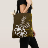 Dunkles Blumendesign Tasche (Von Nahem)