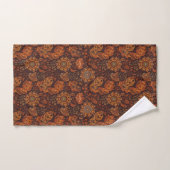 Dunkles Boho-Terrakotta-Salbei-Botanikmuster Badhandtuch Set (Handtuch)