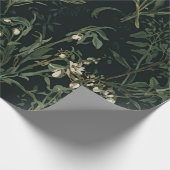 Dunkles botanisches Geschenkpapier (Ecke)