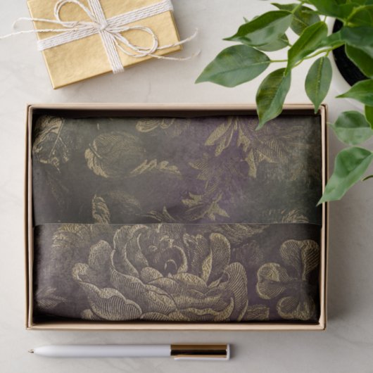 Dunkles Boudoir Seidenpapier (Geschenk)