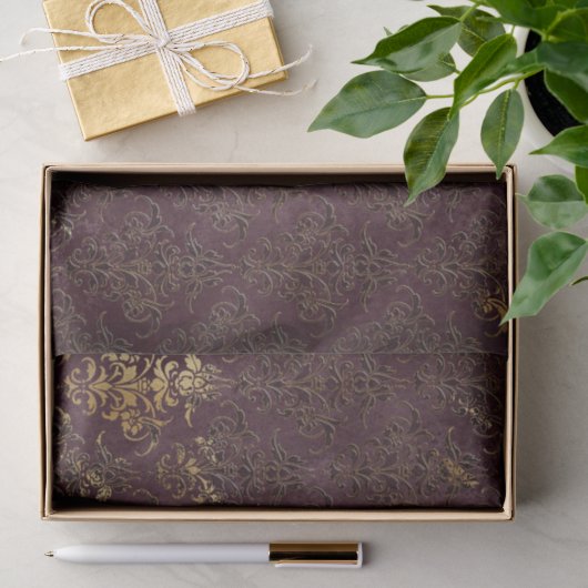 Dunkles Boudoir Seidenpapier (Geschenk)