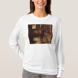 Dunkles Bucht-Pferd im Stall T-Shirt