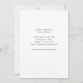 Dunkles Burgund & Blush Pink Brautparty SQ Einladung (Rückseite)