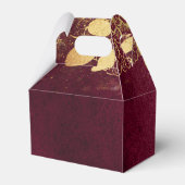 Dunkles Burgund und Gold Geschenkschachtel (Vorderseite)