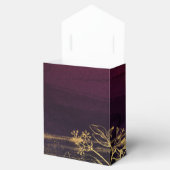 Dunkles Burgund und Gold Geschenkschachtel (Geöffnet)