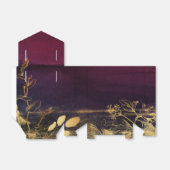 Dunkles Burgund und Gold Geschenkschachtel (Ungefaltet)