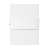 Dunkles Burgund und hellrosa Rosa Blüten Einladungsbanderole (Rückseitenbeispiel)