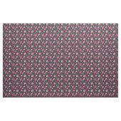 Dunkles Burgund und rosa Blume Stoff (Fat Quarter (45,7 x 55,9 cm))