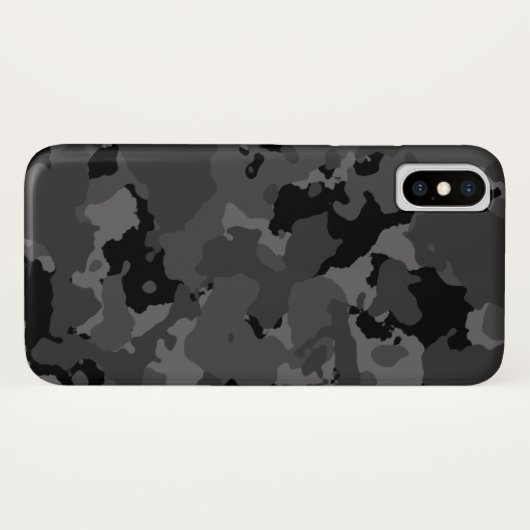 Dunkles Camouflage-Muster Case-Mate iPhone Hülle (Rückseite (Horizontal))