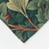 Dunkles Cottagecore Vintage, Fleecedecke (Ecke)