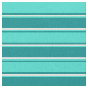Dunkles Cyan, Türkis und leichtes Cyan Muster Stoff