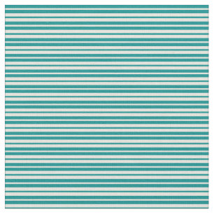 Dunkles Cyan und Beige Farbmuster der Streifen Stoff