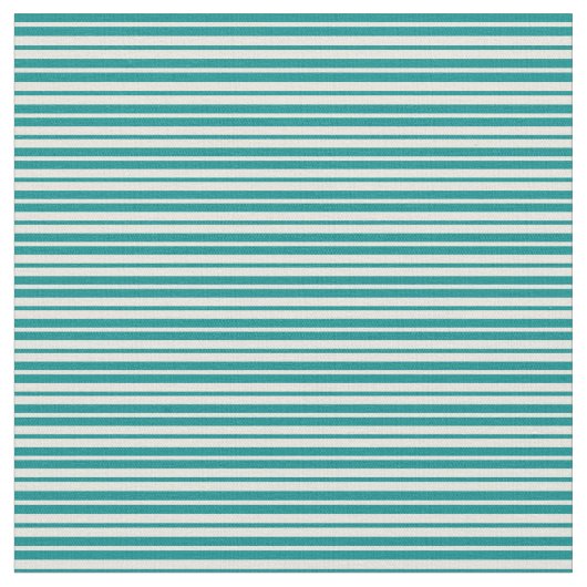 Dunkles Cyan und Beige Farbmuster der Streifen Stoff (Nahaufnahme)