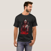 Dunkles Cyberpunk-Oni-Mädchen T-Shirt (Vorne ganz)
