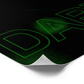 dunkles Design - GreenBeast Poster (Ecke)