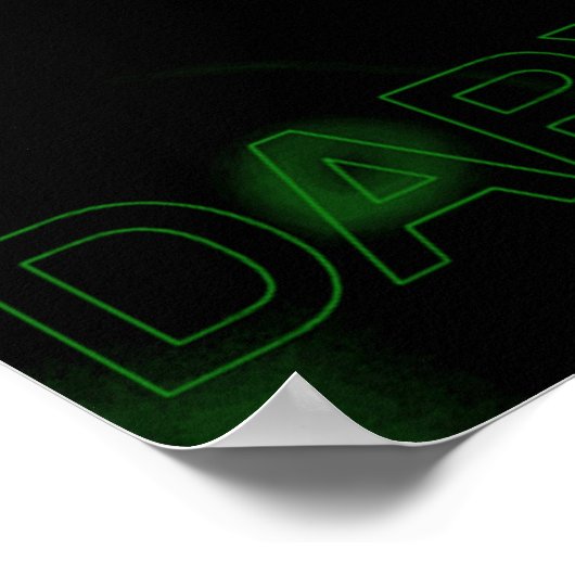 dunkles Design - GreenBeast Poster (Ecke)