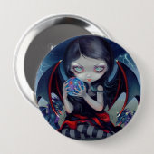 "Dunkles Dragonling" Knopf Button (Vorne & Hinten)