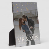 Dunkles Dusky Couple Foto mit Sternen für Weihnach Fotoplatte (Seite)