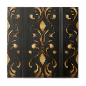 Dunkles elegantes Muster Fliese (Vorderseite)