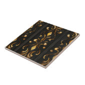 Dunkles elegantes Muster Fliese (Seite)