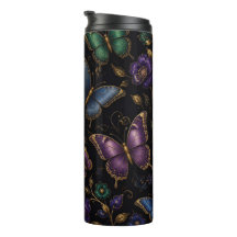 Dunkles elegantes Schmetterlingsmuster
