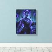 Dunkles Element Leinwanddruck (Insitu (Holzboden))