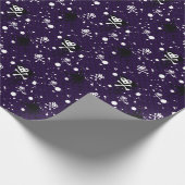 Dunkles Emo Muster mit Paint Geschenkpapier (Ecke)