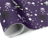 Dunkles Emo Muster mit Paint Geschenkpapier (Rolleneckpunkt)