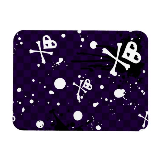 Dunkles Emo Muster mit Paint Magnet (Horizontal)