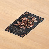 Dunkles [Farbe] Hochzeits-Willkommensposter-Schild Acryleinladungen (Ablage )
