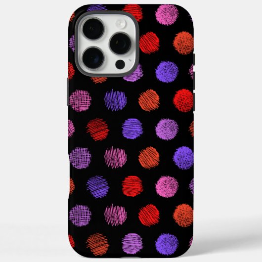 Dunkles farbenfrohes Muster iPhone 16 Pro Max Hüll Case-Mate iPhone Hülle (Rückseite)