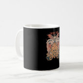 Dunkles Feuer Kaffeetasse (Vorderseite Links)