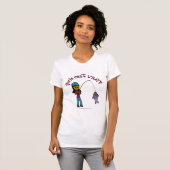 Dunkles Fischereimädchen T-Shirt (Vorne ganz)