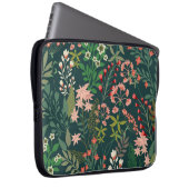 Dunkles florales botanisches nahtloses Muster Laptopschutzhülle (Vorne Rechts)