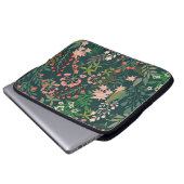 Dunkles florales botanisches nahtloses Muster Laptopschutzhülle (Vorne Knopf)