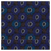 Dunkles florales Hintergrund-Wrap-Papier Blau Stoff (Nahaufnahme)