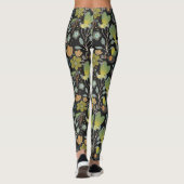 Dunkles Frühjahrsmuster Leggings (Rückseite)
