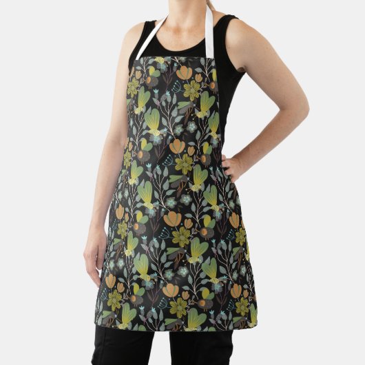 Dunkles Frühjahrsmuster Schürze (InSitu)