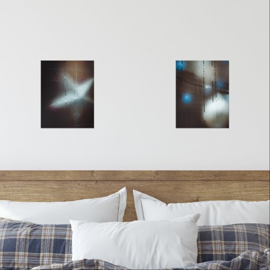 Dunkles, gefälschtes Dampffenster mit Weihnachtsba Bilderwand Sets (Schlafzimmer)