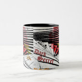 Dunkles Geheimnis Zweifarbige Tasse (Mittel)