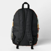 Dunkles Geistermuster Bedruckter Rucksack (Rückseite)