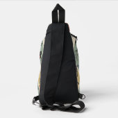 Dunkles Geistermuster Crossbody Bag (Rückseite)