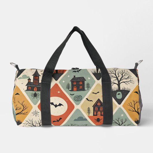 Dunkles Geistermuster Duffle Bag (Vorderseite)