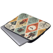 Dunkles Geistermuster Laptopschutzhülle (Vorne Knopf)