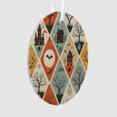 Dunkles Geistermuster Ornament (Vorderseite)